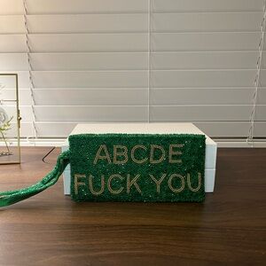 Goldgirl Beaded Clutch